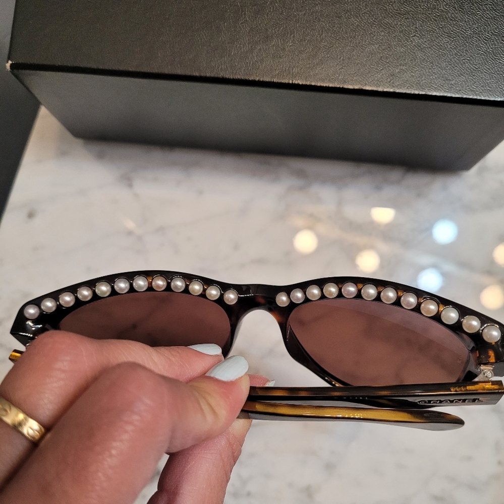 Chanel Women's Cat-Eye Sunglasses - Brown **Read Details ** - Picture 4 of 14